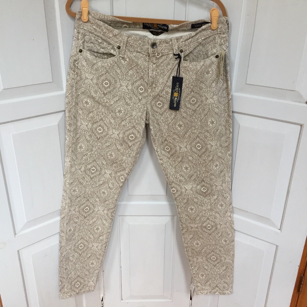 Lucky Brand Sofia Paisley Ankle Skinny Jeans